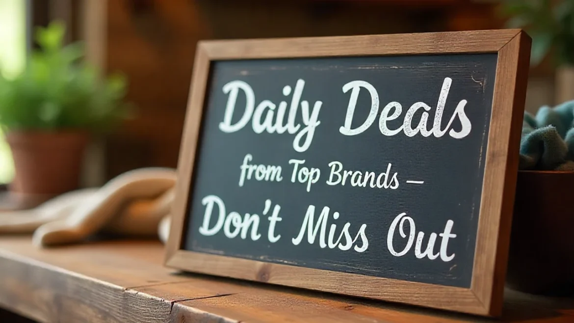 Daily Deals from Top Brands – Don’t Miss Out!