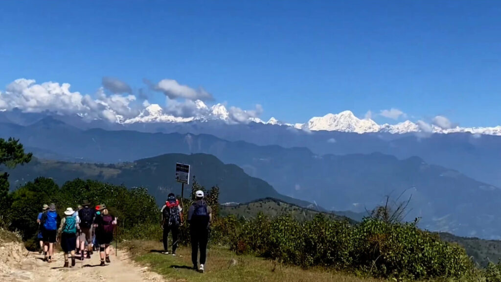 Mountain view from Helambu trek route