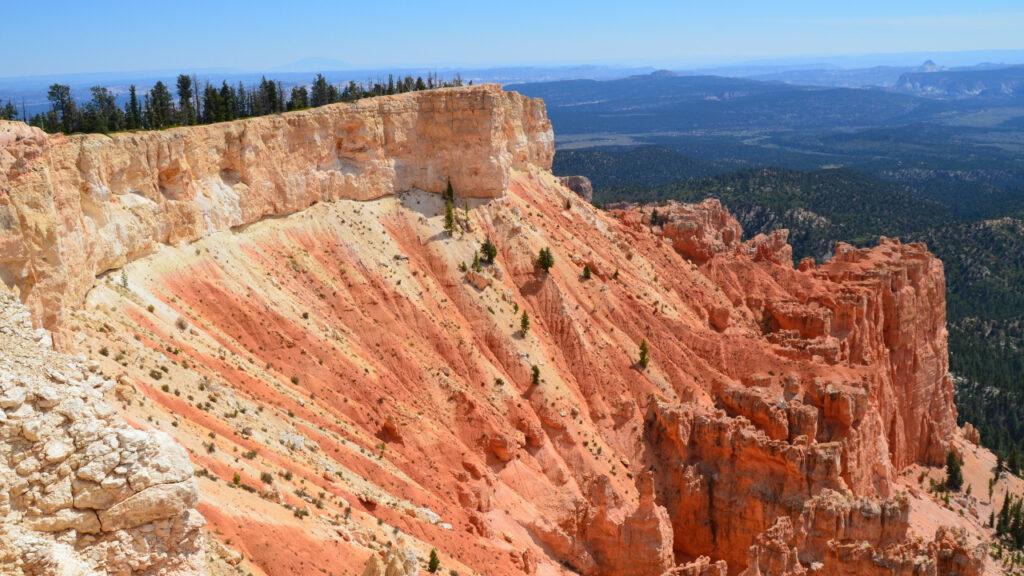 Sunrise view over Bryce Canyon National Park landscape