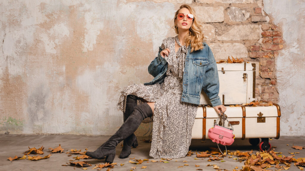 Outfit comparison showing outdated vs modern style