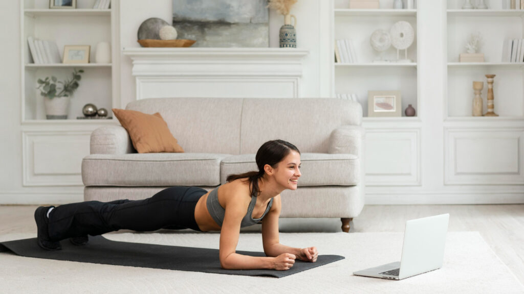 Plank exercise for core strength
