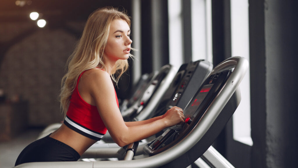 Person following consistent workout routine