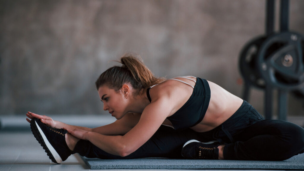 Bodyweight exercise routine demonstration